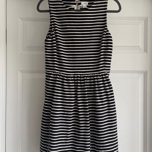 J. Crew Monochrome Striped Top
